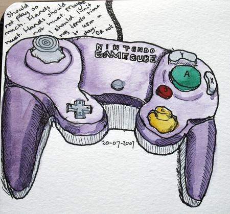 Nintendo gamecube controller.